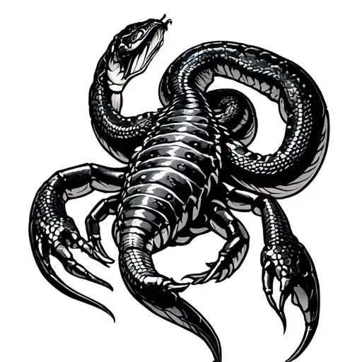 Snake Fighting Scorpion