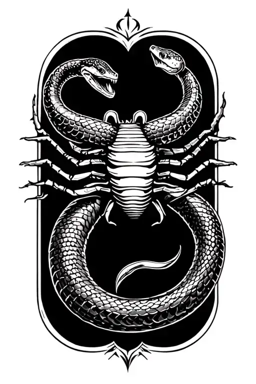 Snake Fighting Scorpion