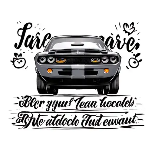 Car Baseboard With Writing