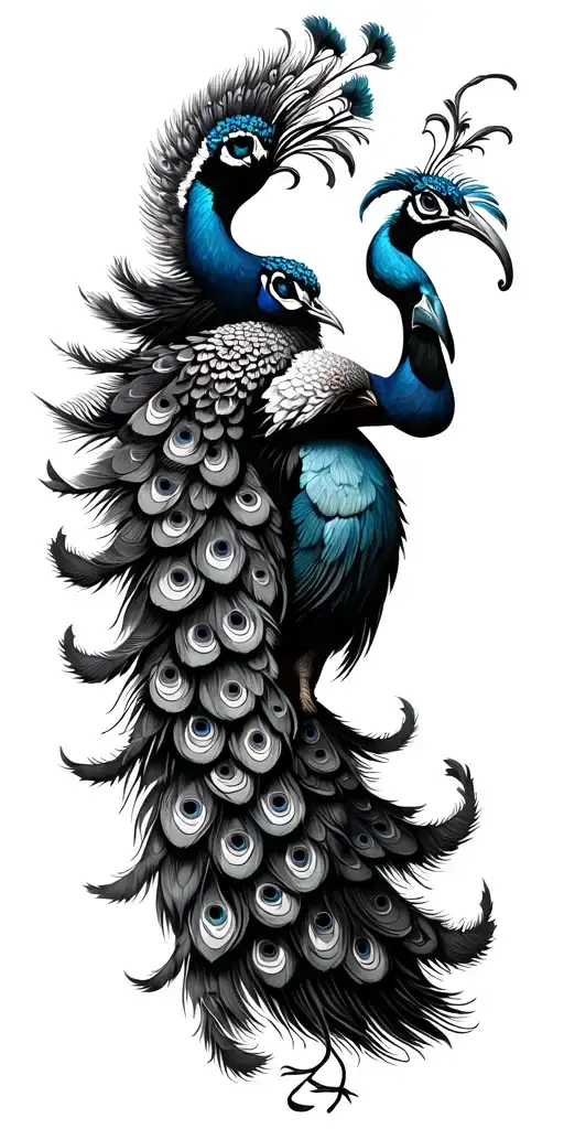 Peacock With Zeus Holding