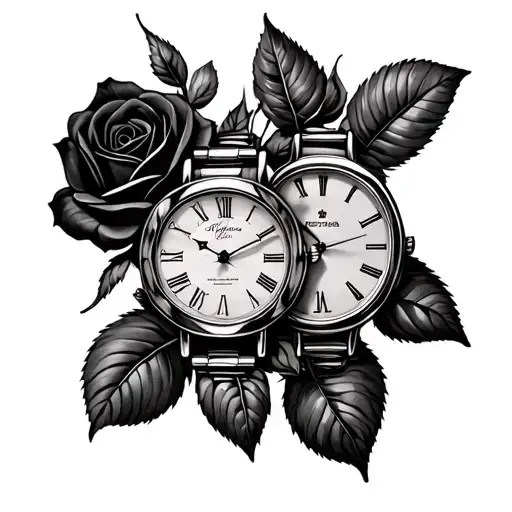 2 Old Watches With Roses