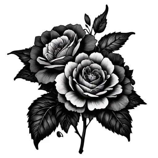 Dtmo With Flowers Intertwined