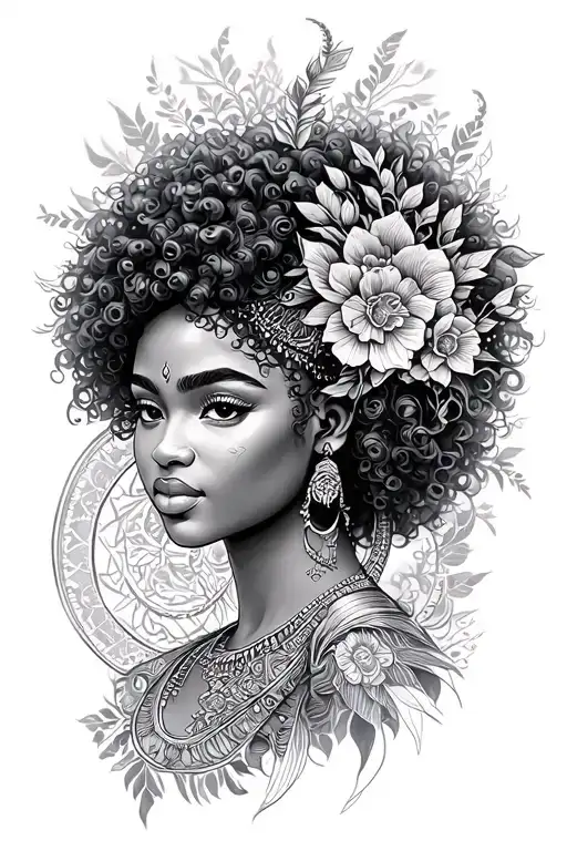 Afro Goddess Sagittarius