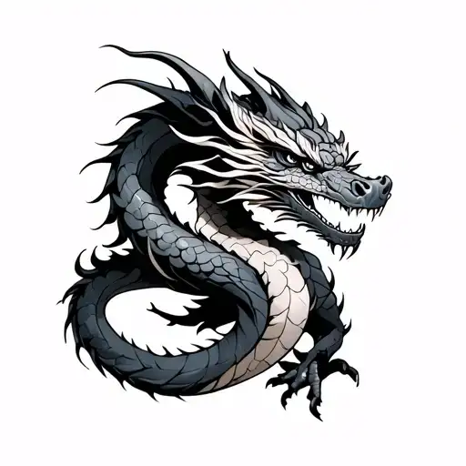 Dragon Wrapped Around Arm