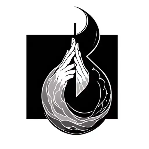 Pause Symbol And Prayer