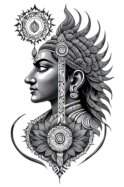 Trishul And Sudarshan Chakra