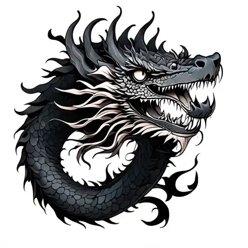 Full Back Hanya And Dragon