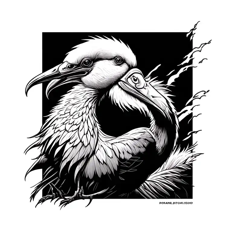 Doflamingo Tattoo Stencil Art