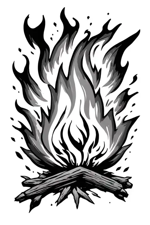 Abstract Campfire