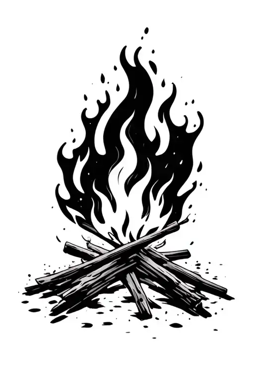 Abstract Campfire