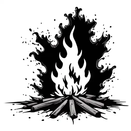 Abstract Campfire