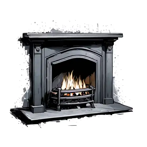 Abstract Fireplace Cheap