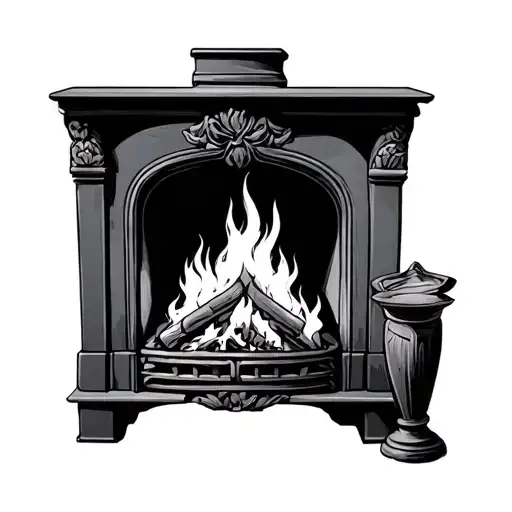 Abstract Fireplace Cheap