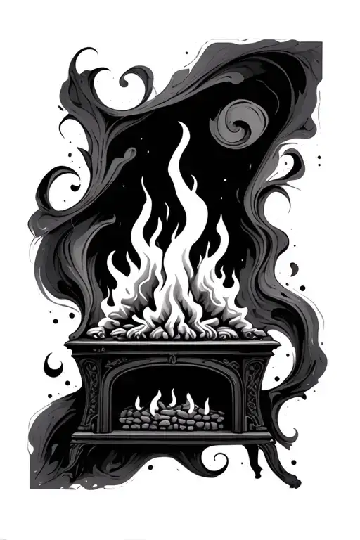 Abstract Fireplace Cheap