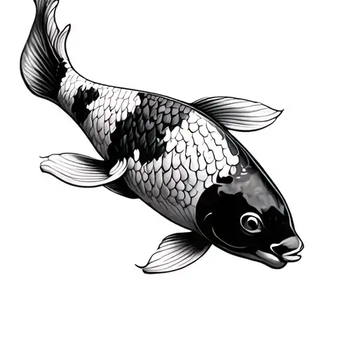 Koi Fish Tatto Design