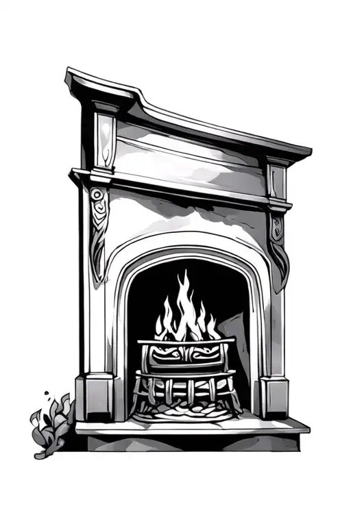 Abstract Fireplace Cheap