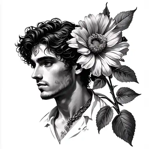 Sebastian With October Birth Flower