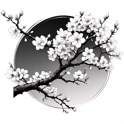 Cherry Blossom Tree Branch