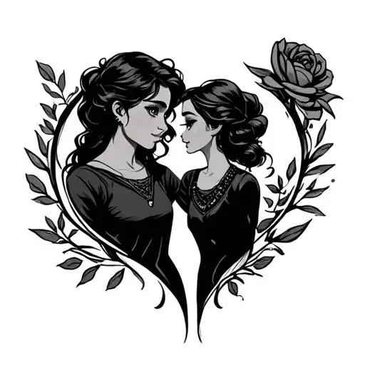 Candace And Phineas Sibling Tattoo Design