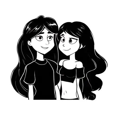 Candace And Phineas From Phineas And Ferb Sibling Tattoo Design