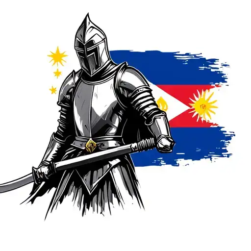 Knight With Philippines Flag Incorporated