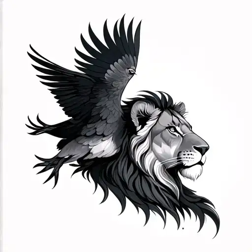 Lion And Bird From Azur And Asmar