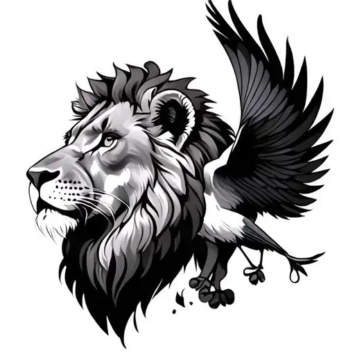 Lion And Bird From Azur And Asmar