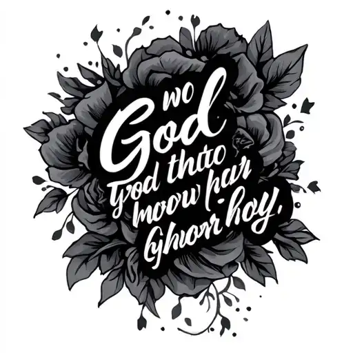 Tattoo Quote About God