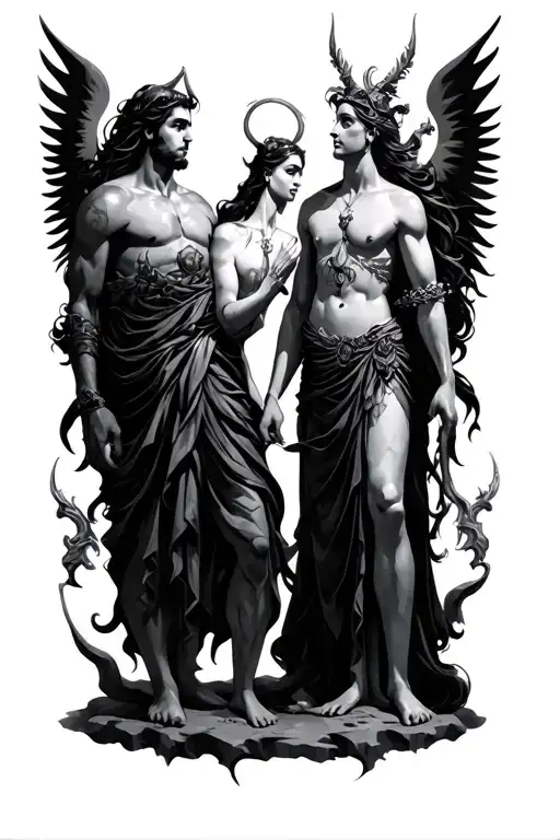 Mythological Gods Brother And Sister Wrapped