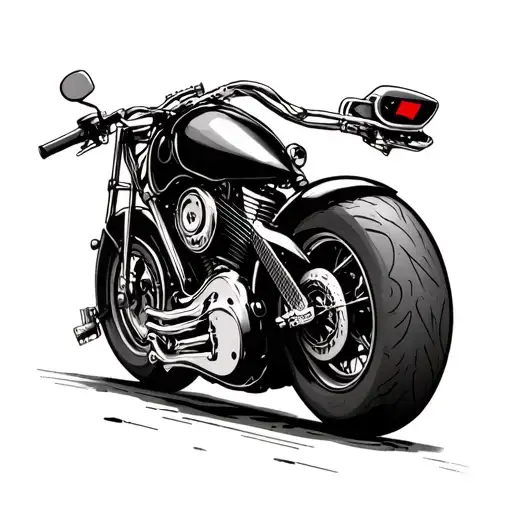 Skeleton Guitar Motorcycle