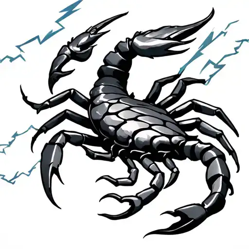 Scorpio And Lightning Bolt