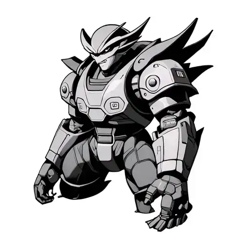 Fall Out Power Armor With Dragon Ball Z