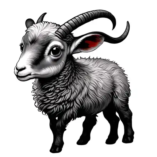 A Lamb With 7 Eyes And 7 Horns