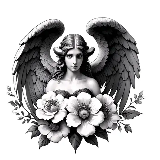Aries Flowers Angel
