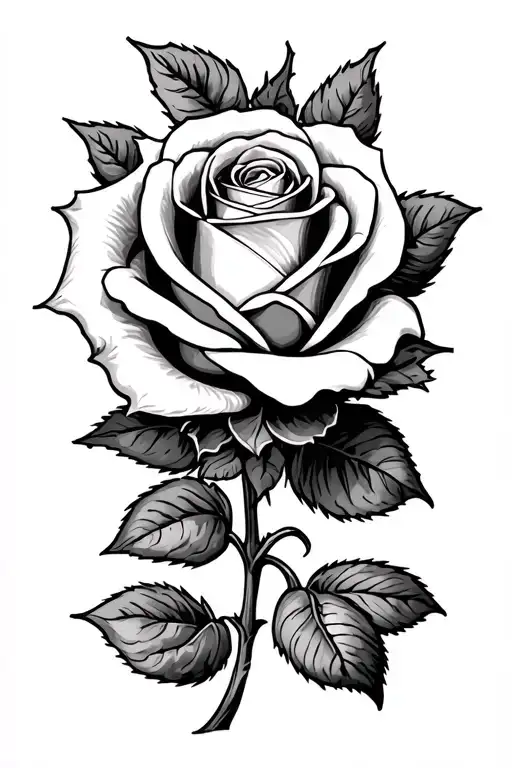 Rose Incorporated With F M B C In Old English