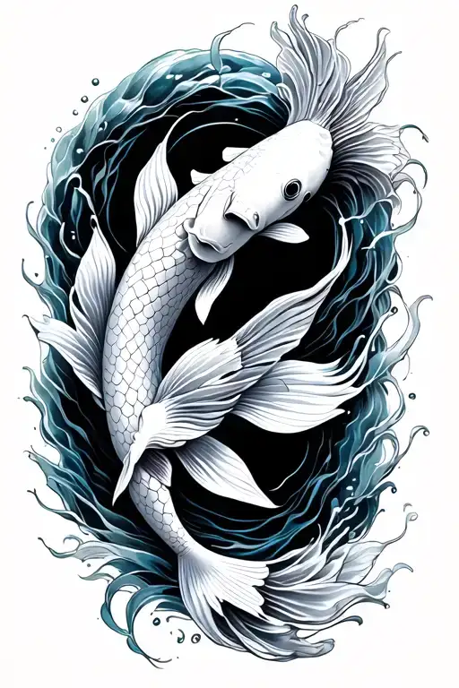 Koi Fish Transforming