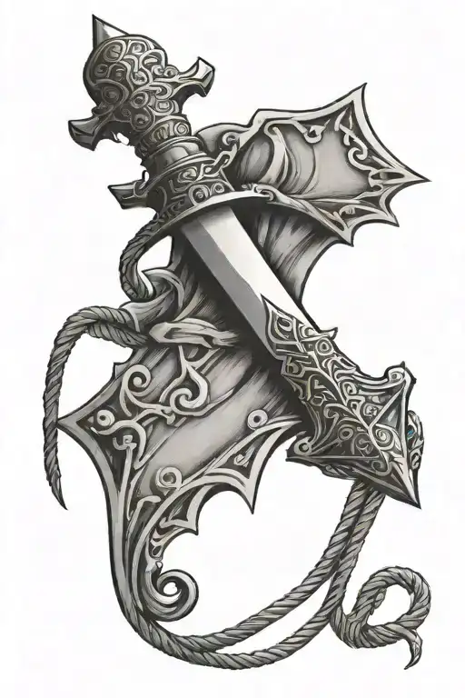 Sword Held On A String