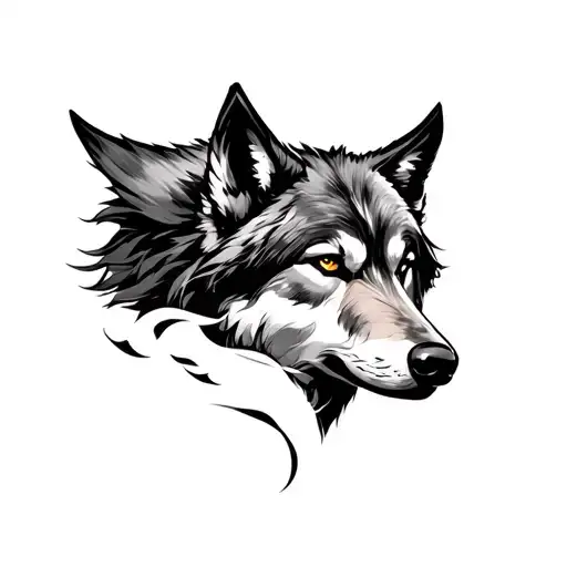 Wolf Surrounded Stylus Femme Viking Et