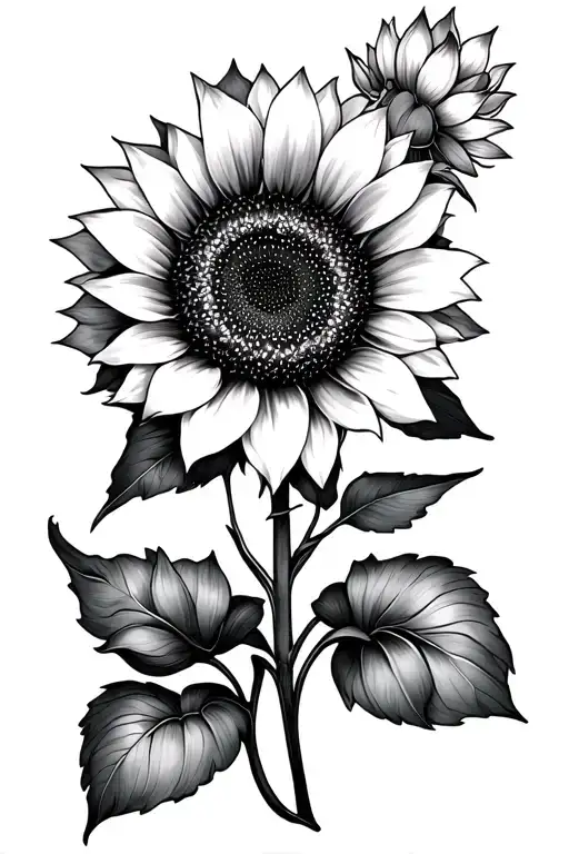 Sunflower And Lotus Flower