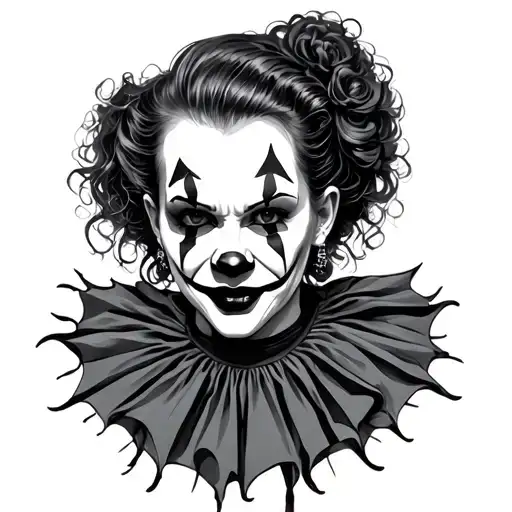 Mean Killer Clown Woman