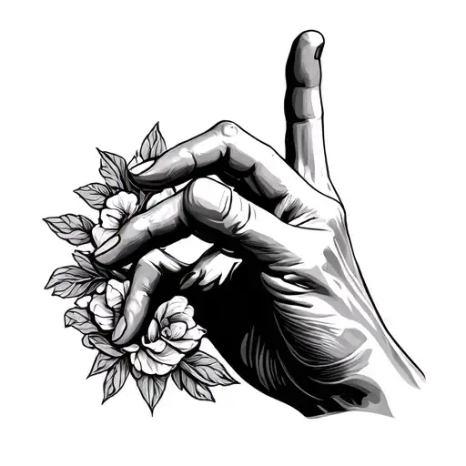 Peace Hand Gesture Greek Sculpture