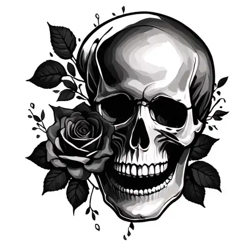 Skull And Roses