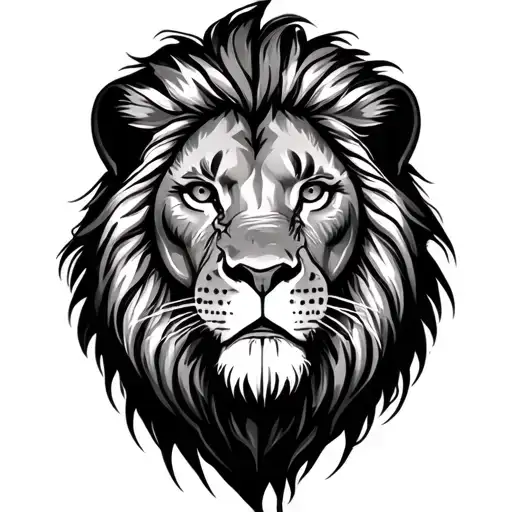 Lion With Scars On Face