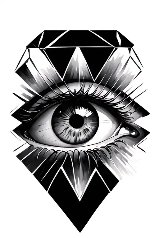Eye Surrounded Diamond