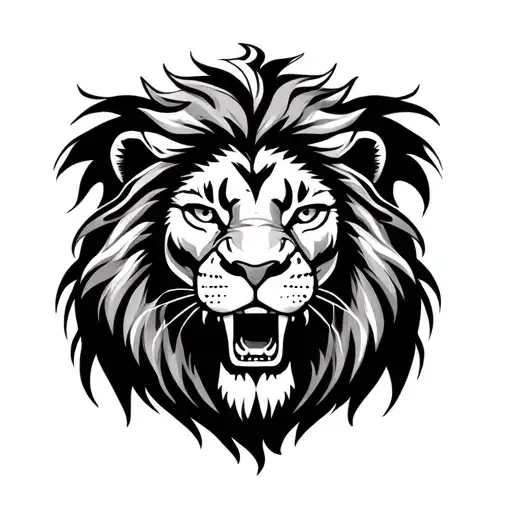 Scared Faced Lion Showing A Leo As Zodiac Sign