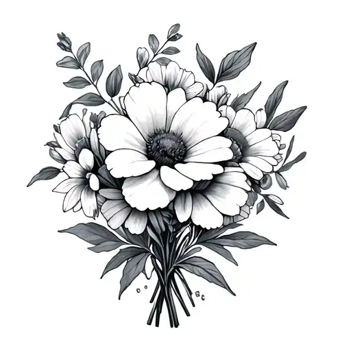 May And March Birth Flower Bouquet