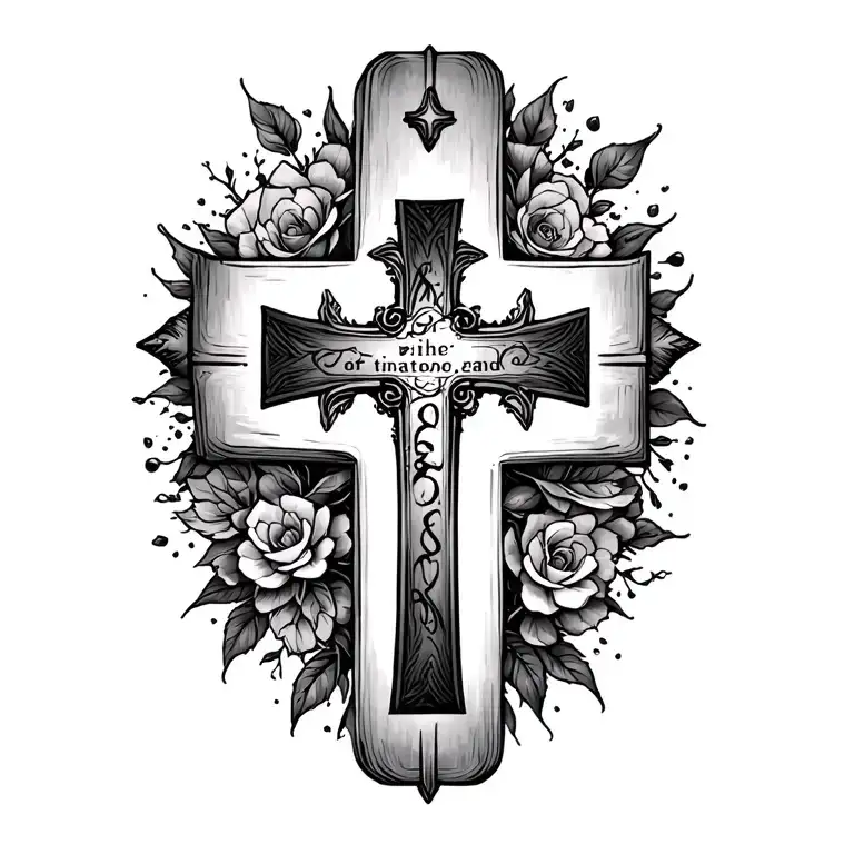 Cross And Bible Verse