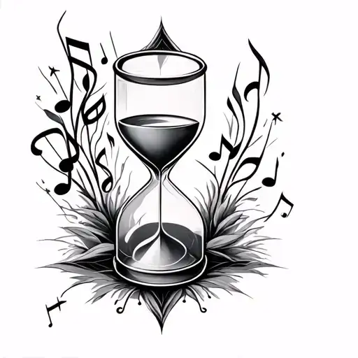 Music Note And 812 Faith Hourglass Combined