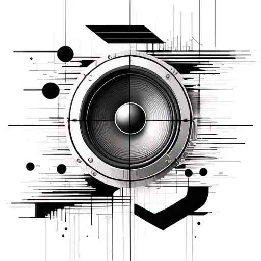 Geometric Representation Of A Speaker With Abstract Lines