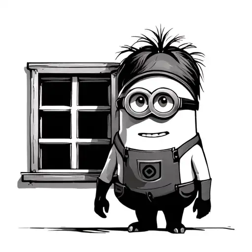 Minion Standing In The Window